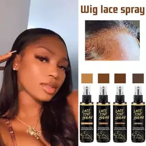 Lace Tint Spray,Wig Lace Spray Works on Lace Closures 100ml Wigs F4M9 - Picture 1 of 20
