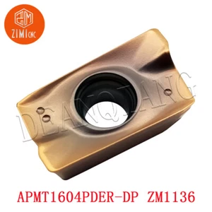 10P APKT1604 R0.8 APMT1604PDER-DP Carbide milling insert For 400R milling cutter - Imagen 1 de 10