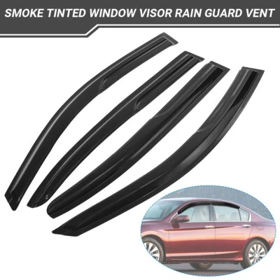 For 2013-2017 Honda Accord 4 Door Sedan Wavy Mugen Style Window Visor Rain Guard - Изображение 1 из 4
