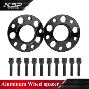 15mm Wheel Spacers 5x120 PAIR + LONGER BOLTS for BMW F10 F30 F32 F25 F26 F80 F20 - Picture 1 of 9