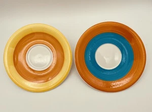 Vintage Hand Painted Italian Dessert Salad Plates By Tre Ci  7.5"  D4 - Picture 1 of 7