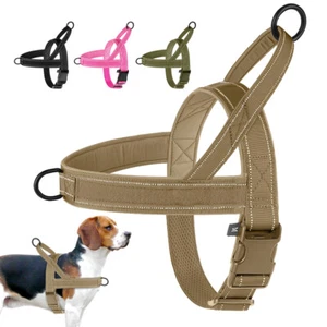 No Pull Tactical Dog Harness with Handle Reflective Military Pet Training Vest - Picture 1 of 18
