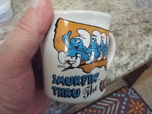 SMURF MUG--Surfin Thru the USA--FREE SHIP - Picture 1 of 1