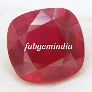 15 Ct Certified Natural Ruby Corundum Red Cushion Shape Cut Loose Gemstones - Picture 1 of 5