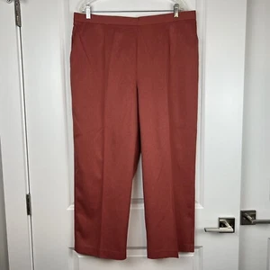 Pantalon droit large à enfiler Alfred Dunner poches taille élastique taille 20W - Photo 1/6