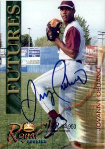2000 Royal Rookies Futures Autographs #7 Jovanny Cedeno UER/4950