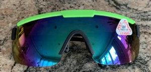 Brand New Vintage 80’s Salem Unisex Neon/Green Sunglasses W/Adjustable Neck Cord - Picture 1 of 8