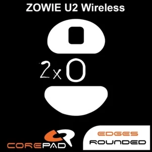 Corepad Skatez Zowie U2 Wireless Souris Pieds Patins PTFE Téflon Hyperglide - Afbeelding 1 van 1