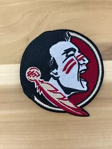 3,5 x 3,5" FLORIDA STATE SEMINOLES FERRO RICAMATO SU TOPPA - Foto 1 di 1