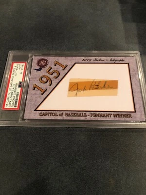 Jack Lohrke 2/25 2019 Historic Auto Capitol of Baseball Series 2 PSA Auth - Image 1 of 3