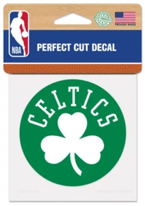 NBA Basketball Boston Celtics Perfect Cut Color Decal / Sticker 4"x4" - Picture 1 of 2