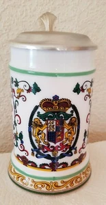 Bierkrug mit Zinndeckel 0,5 l - Bild 1 von 3