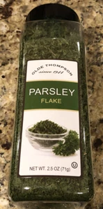 OLDE THOMPSON PARSLEY FLAKE 2.5 OZ (71g) Item# 1600-35 - Picture 1 of 3