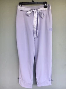 Puma Rihanna Fenty Jogger XS Lila Satin Tie Wide Leg Cinch Hose Athleisure - Bild 1 von 13