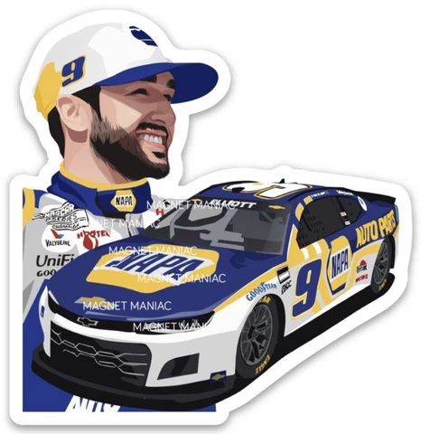 Chase Elliott likeness magnet - NASCAR - #9 - Chevrolet Camaro ZL1 - Napa Cover