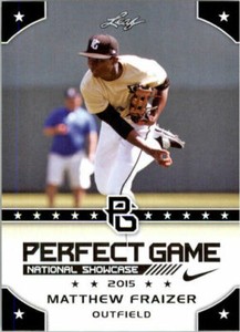 MATTHEW FRAIZER 2015 LEAF "1ST EVER PRINTED" PERFECT GAME ROOKIE CARD! 