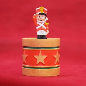 Hallmark 1985 Soldier Drum Trinket Box Merry Miniature Christmas XHA3465 Mini - Picture 1 of 5