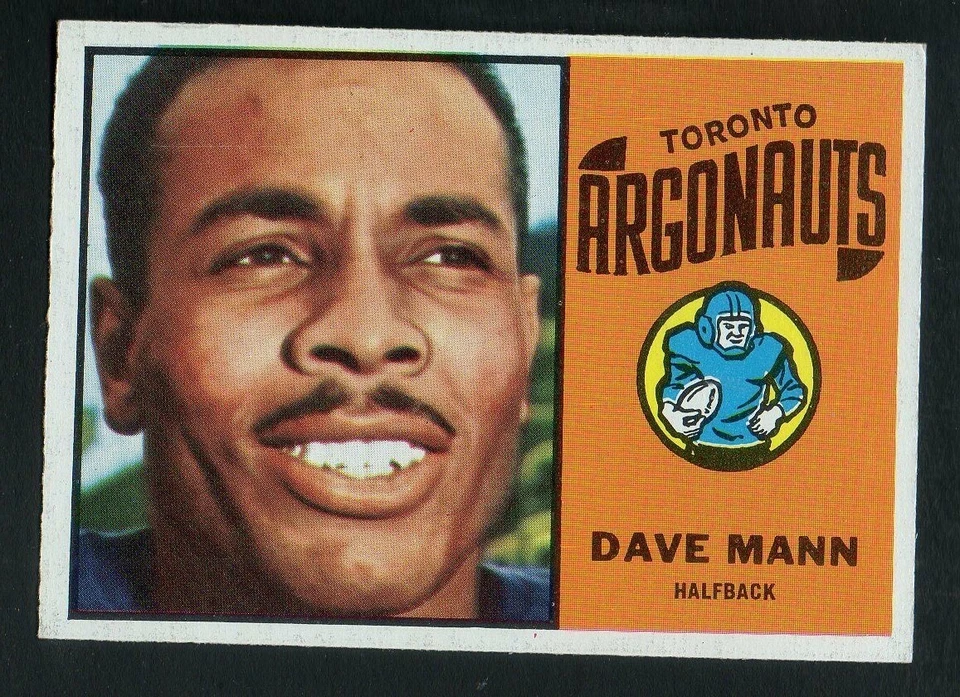 1964 Topps CFL Football Card #69 Dave Mann-Toronto Argonauts Near Mint Card - Image 1 of 1