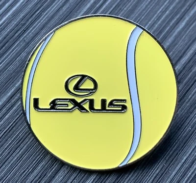 US Open Tennis Pin Lexus Logo Tennis Ball Promotional Enamel Lapel NEW - Image 1 of 2