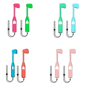1 Pair Golf Grips Clubs for Switch Controller Racket for Switch Accessory - Picture 1 of 12