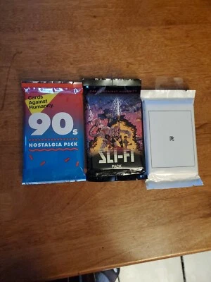 Cards Against Humanity Expansion Packs Lot of 3 Sealed sci fi 90's WWW - Imagem 1 de 4