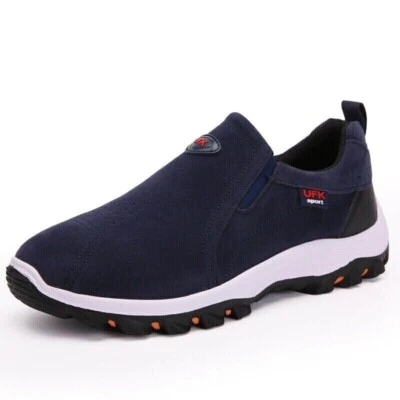Tênis Masculino Slip On Trainers Impermeável Caminhada Ourdoor Caminhada Tênis Casual - Imagem 1 de 4