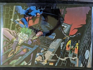 Vintage Batman Rogues Poster Unused Joe Quesada Art 1992 22x34 DC Comics - Picture 1 of 1