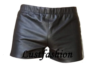 Pantalones cortos de cuero SHORTS calzoncillos boxer pantalones de cuero cortos ropa interior de cuero pantalones cortos de cuero - Imagen 1 de 4