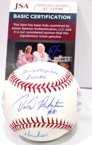 DAVID ROBERTSON Signed "#30 2009 Playoffs 2 Wins.." Auto MLB Baseball JSA 💎STEI - Picture 1 of 11