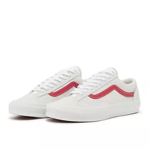 nuovo uomo taglia 9 Vans VAULT OG STYLE 36 LX (PELLE) rosso/bianco - Foto 1 di 5