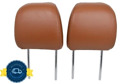 2019 2020 Ford Fusion Front Seat Left Right Headrest Set Russet Leather OEM - Image 1 of 4