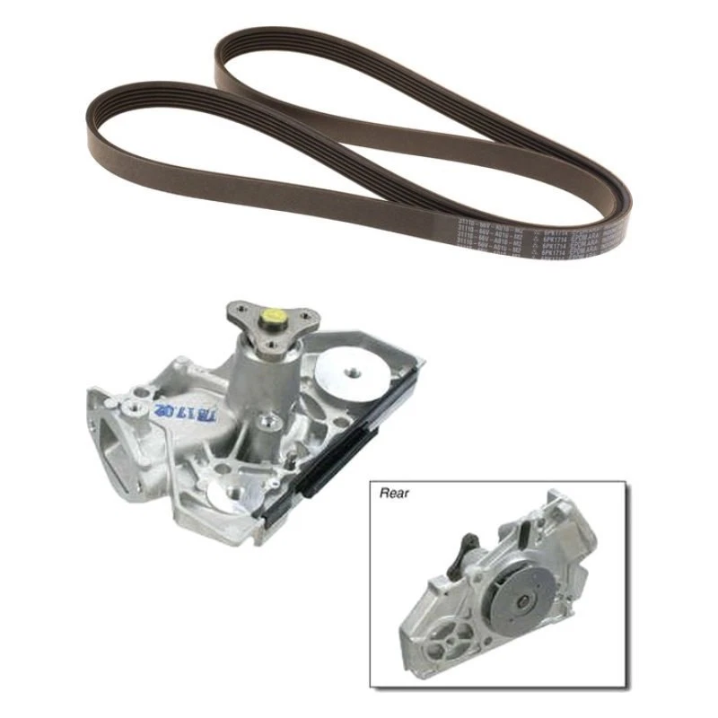 For Kia Rio 2001-2005 Genuine Engine Coolant Water Pump & Drive Belt Kit - Image 1 of 1