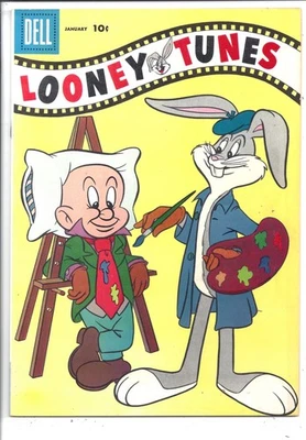 Looney Tunes #195 F (6,0) 1958 - Retrato de cerdo de cerdo de Bugs Bunny Foto 1 de 2