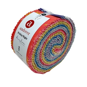 Andover - Friday Night 2.5" Strip Roll by Karen Lewis 40 pcs - Picture 1 of 3