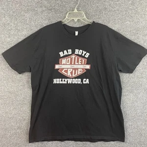 Motley Crue T-Shirt 2XL Bad Boys Girls Girls Hollywood CA Alstyle Rock Band Tee - Picture 1 of 12
