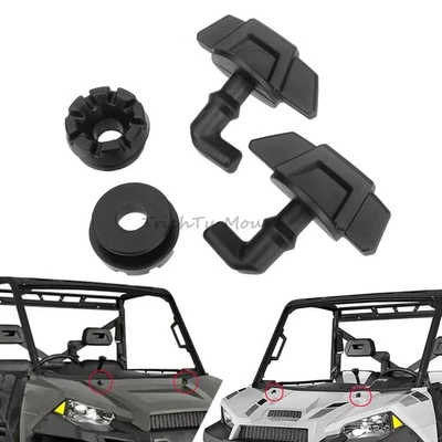 2x Pestillo de capó giratorio negro 7081730 para Polaris Ranger 570 900 1000 XP 2014-2020 Foto 1 de 4