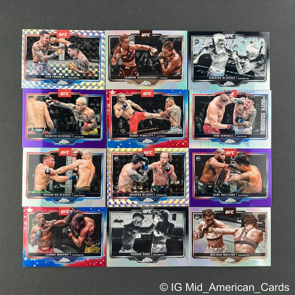 2025 Topps Chrome UFC Base Rookies & Parallels * COMPLETE YOUR SET * Ships Free! - Image 1 of 1