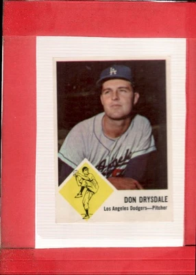 1963 Fleer #41 Don Drysdale quase perfeito Dodgers ID:71919 - Imagem 1 de 2