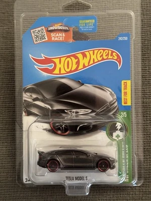Protector Hot Wheels Tesla Modelo S HW Verde Velocidad 2/5 Gris Foto 1 de 4