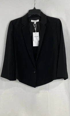 NWT Elizabeth and James Black Claudine Single Button Blazer Jacket Womens Size 2 - Image 1 of 4