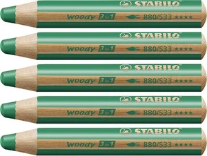Buntstift, Wasserfarbe & Wachsmalkreide - STABILO woody 3 in 1 - 5er Pack - ... - Bild 1 von 7