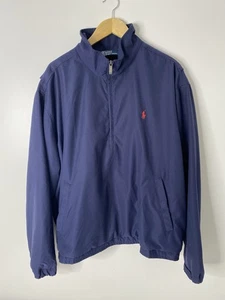 Polo Golf Ralph Lauren Cortavientos Para Hombres XL Azul Cuarto Cremallera Pullover - Imagen 1 de 6