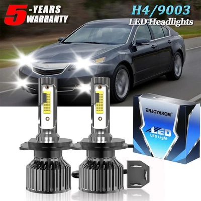 For Acura TL 1995-1998 LED Headlight Bulbs Kit H4/9003 High Low Beam 6000K - Image 1 of 4