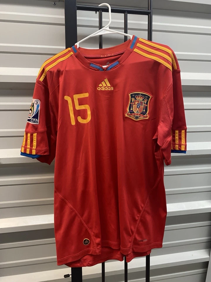 adidas 2010 World Cup Jersey Spain Ramos Xl - Image 1 of 3