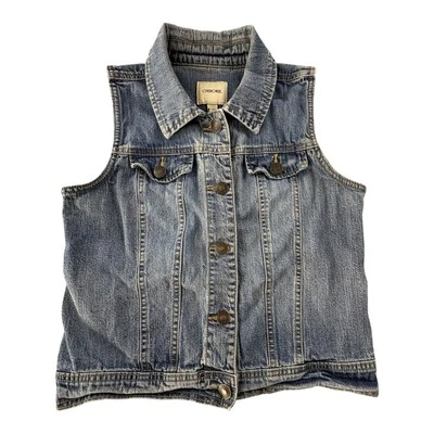 Cherokee Girls XL 14/16 Blue Denim Jean Vest Sleeveless Jacket - Image 1 of 4