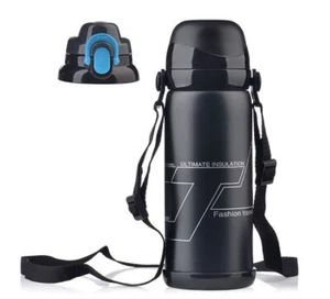 800ML Edelstahl Outdoor Thermoskanne Reise Isolierbecher Trinkbar Vakuumbecher - Bild 1 von 11