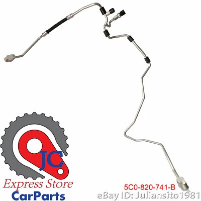 5C0820741B MANGUERA LÍQUIDA REFRIGERANTE VOLKSWAGEN ORIGINAL OEM JETTA AC Foto 1 de 4