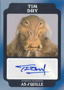 Star Wars Rogue One Mission Briefing Tim Dry Autogramm Auto schwarz 40/50 - Bild 1 von 1