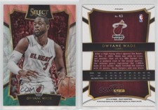 2015-16 Panini Select Concourse Tri-Color Prizm Dwyane Wade #43 HOF