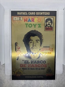 Brand new sealed Gold Metal NARCOTOYZ #1 Limited Edition RAFAEL CARO QUINTERO - Picture 1 of 1